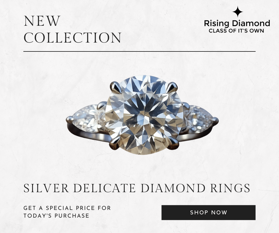 "Rising Diamond Jewelry: Discover Silver Delicate Diamond Rings Crafted with Elegance, Timeless Brilliance, and Modern Sophistication"