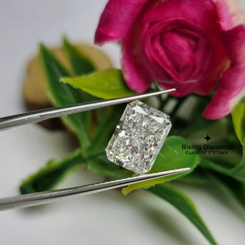 4.0 CT Radiant Cut Lab Diamond F/VS For Jewelry Craft