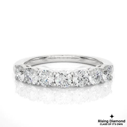 1.02 CTW Round Cut Colorless Moissanite Wedding Band