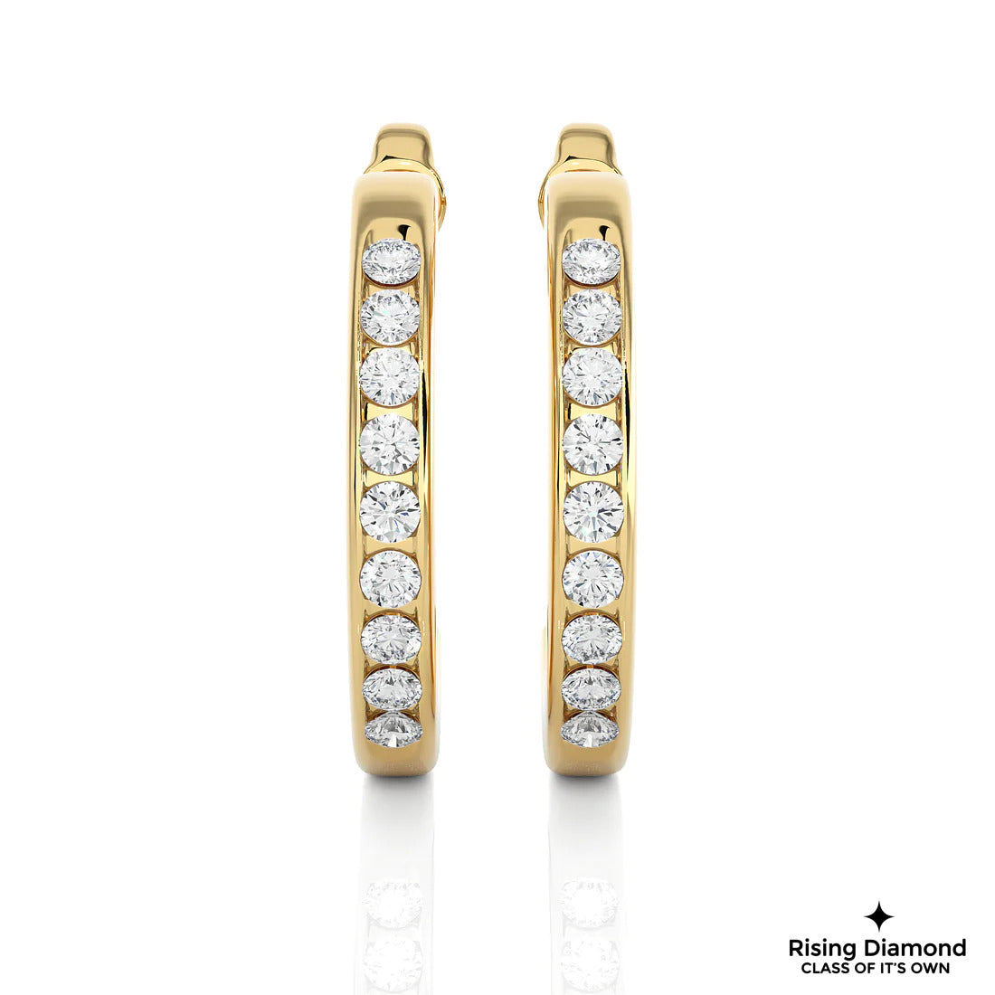0.46 TCW EF/VS Round Cut Lab Grown Diamond Earring For Each