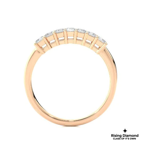 0.35 CTW Princess Cut Colorless Moissanite Wedding Band