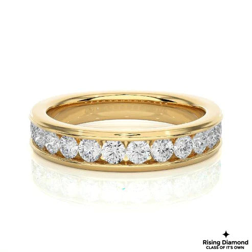 0.32 CTW FG/VS Round Cut Lab Grown Diamond Wedding Band