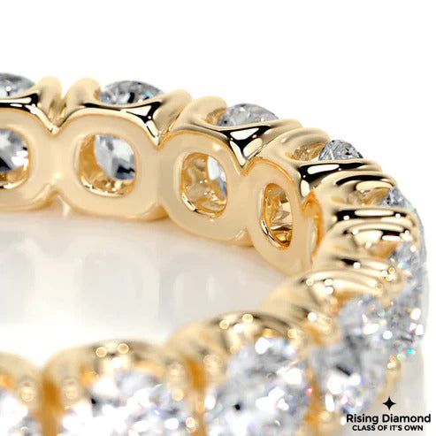 2.4 CTW Round Cut Colorless Moissanite Wedding Band