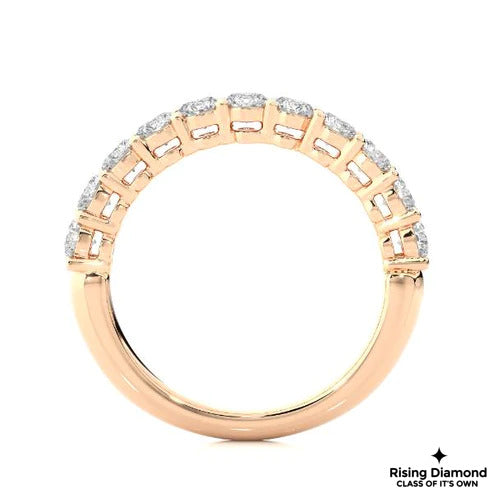 2.08 CTW Round Cut Colorless Moissanite Wedding Band
