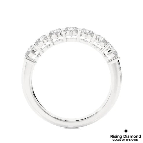 1.02 CTW Round Cut Colorless Moissanite Wedding Band