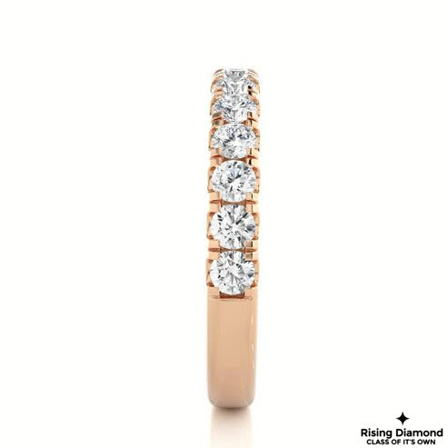 0.50 CTW Round Cut FG/VS Lab Grown Diamond Eternity Band