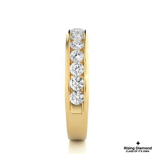 0.32 CTW FG/VS Round Cut Lab Grown Diamond Wedding Band