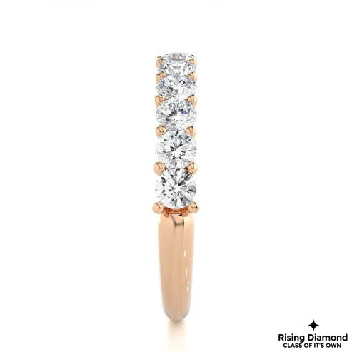 2.08 CTW Round Cut Colorless Moissanite Wedding Band