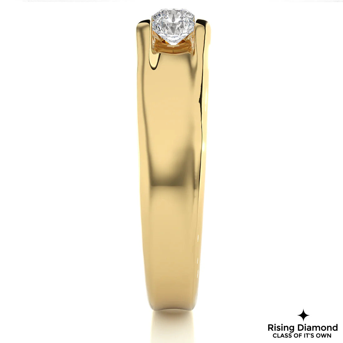 0.31 CTW Round Cut Colorless Moissanite Wedding Band