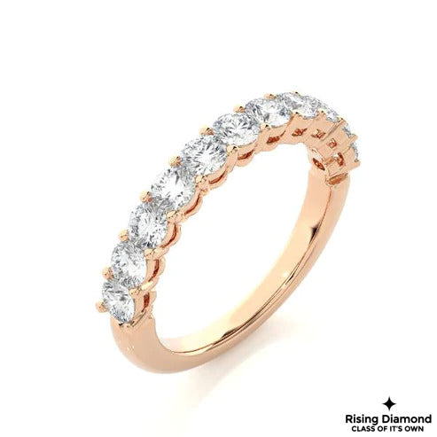 2.08 CTW Round Cut Colorless Moissanite Wedding Band