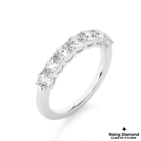 1.02 CTW Round Cut Colorless Moissanite Wedding Band
