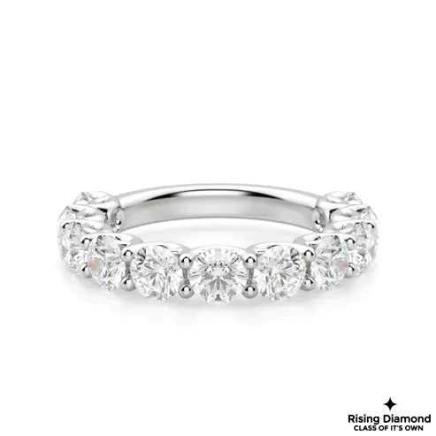 0.65 CTW FG/VS Round Cut Lab Grown Diamond Wedding Band