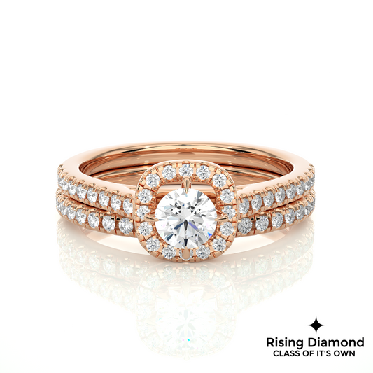 1.31 Ct Round Cut F-VS2 Lab Grown Diamond Engagement Ring