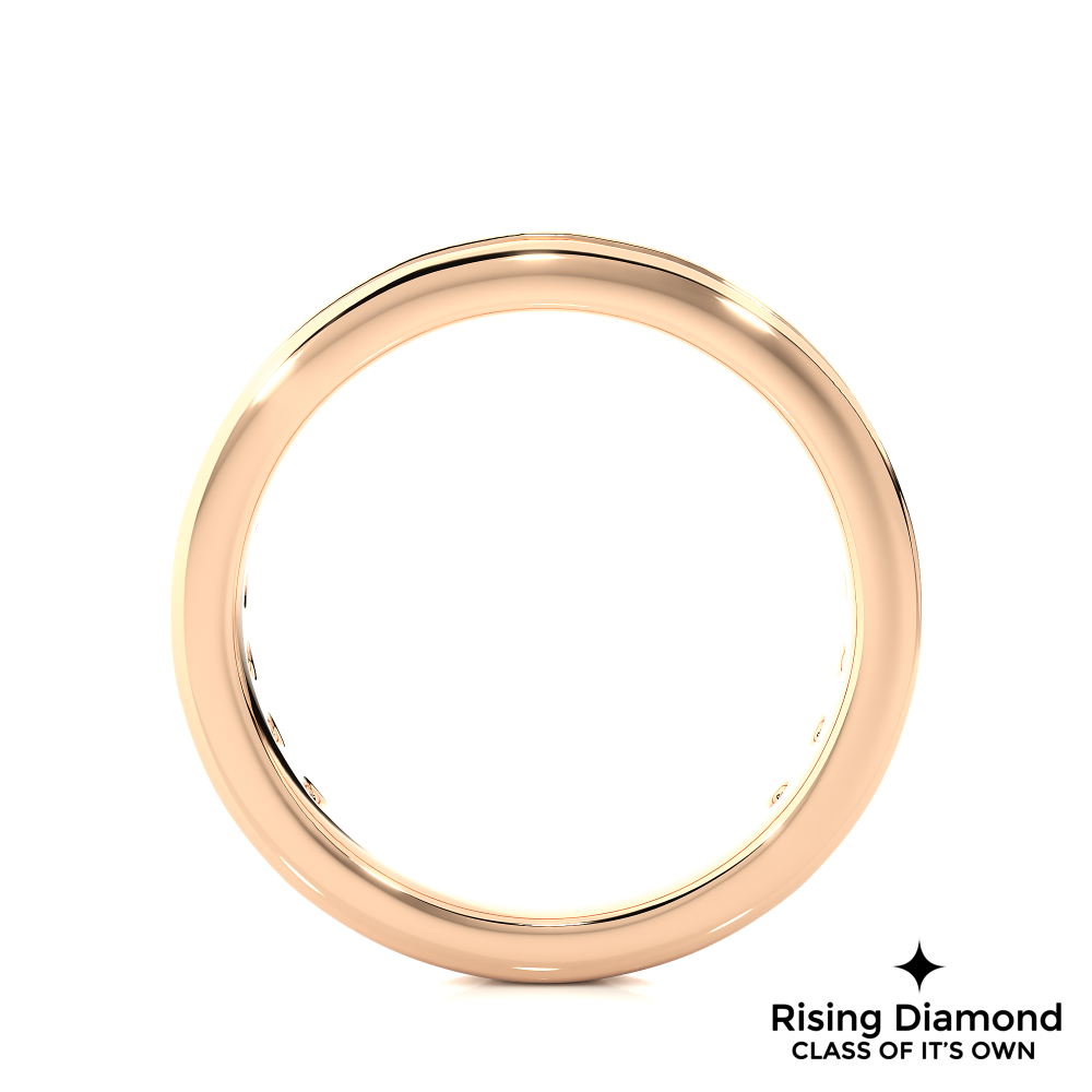 0.75 CTW Round Cut Lab Grown Diamond Eternity Wedding Band in Chanel Setting