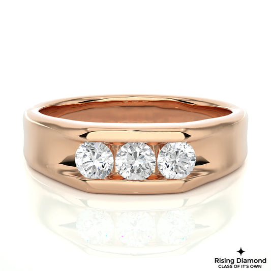 0.84 CTW FG/VS Round Cut Lab Grown Diamond Wedding Band