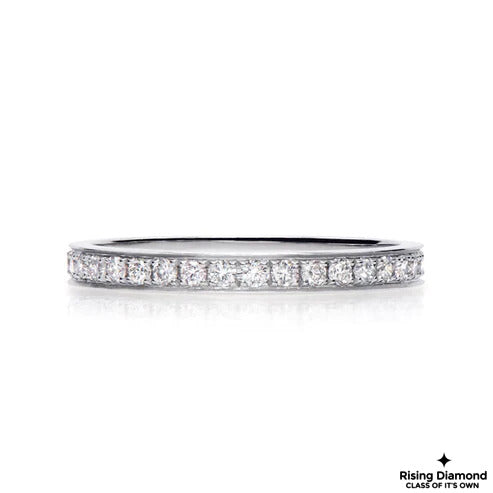 0.40 CTW Round Cut Lab Grown Diamond Wedding Band