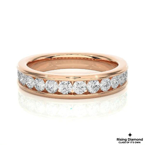 0.32 CTW FG/VS Round Cut Lab Grown Diamond Wedding Band