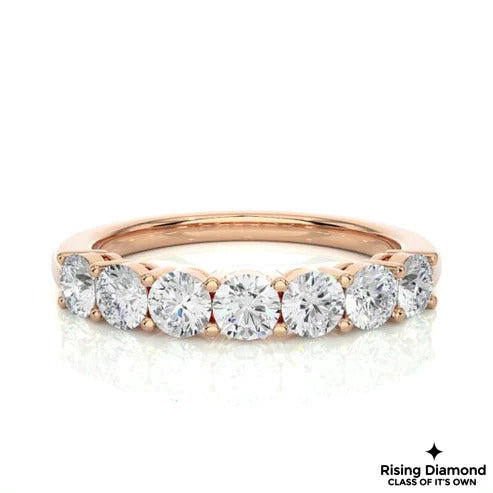 1.02 CTW Round Cut Colorless Moissanite Wedding Band