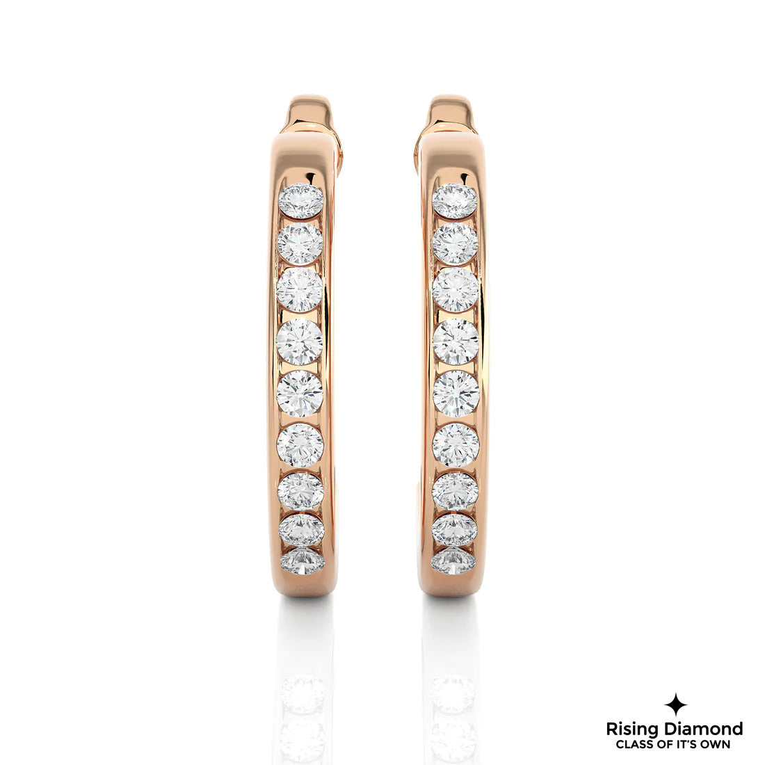 0.46 TCW EF/VS Round Cut Lab Grown Diamond Earring For Each
