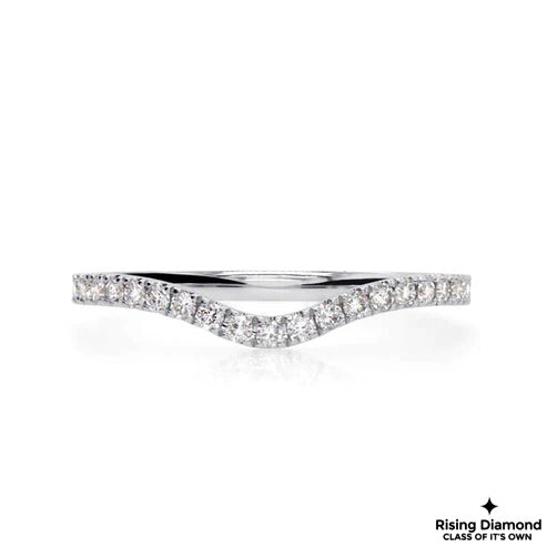 0.30 CTW Round Cut Lab Grown Diamond Wedding Band