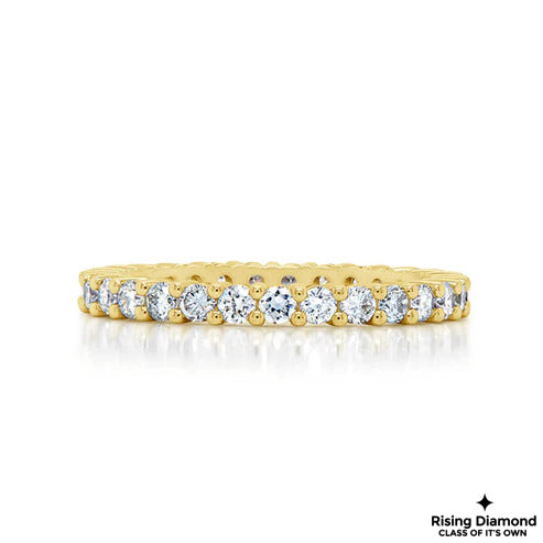 1.15 CTW Round Cut Colorless Moissanite Wedding Band