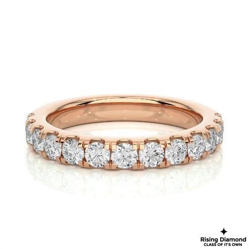 0.50 CTW Round Cut FG/VS Lab Grown Diamond Wedding Band