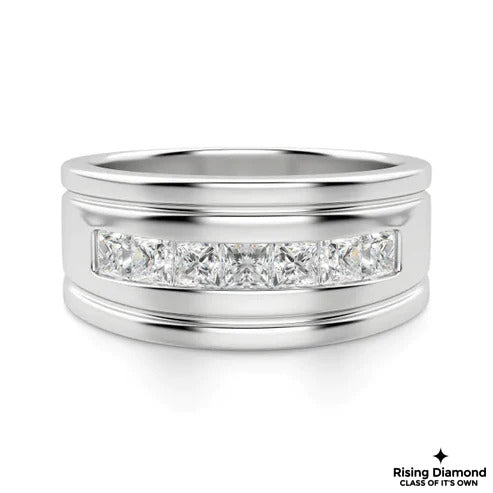 0.7 CTW Lab Grown Diamond FG/VS Men's Wedding Band