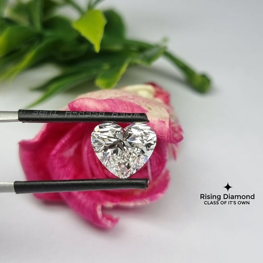 3.0 CT Heart Cut G/VS Lab Diamond With IGI Certificate