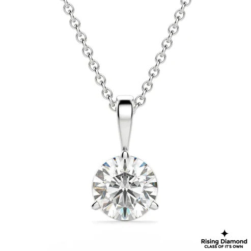 1.15 CT Round Cut E/VS1 Lab Grown Diamond Pendant