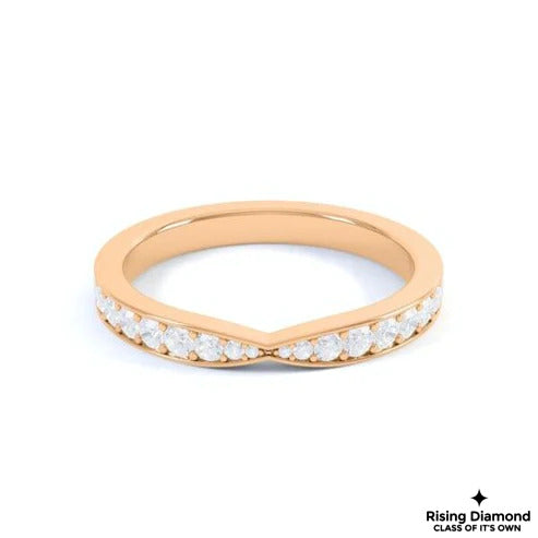 0.28 CTW FG/VS Round Cut Lab Grown Diamond Wedding Band