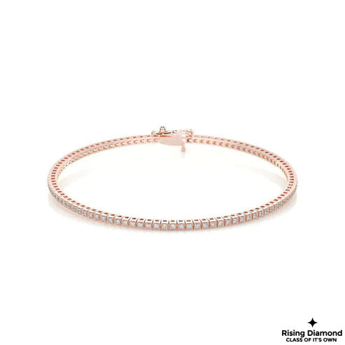 2.0 CTW Round Cut Colorless Moissanite Tennis Bracelet
