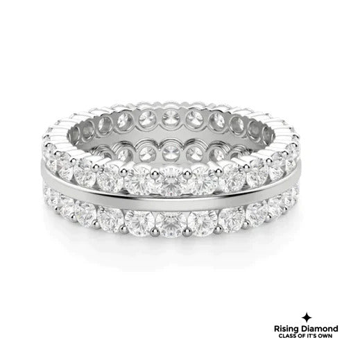 0.95 CTW FG/VS Round Cut Lab Grown Diamond Men's Band