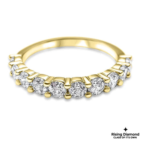 0.48 CTW Round Cut Colorless Moissanite Wedding Band