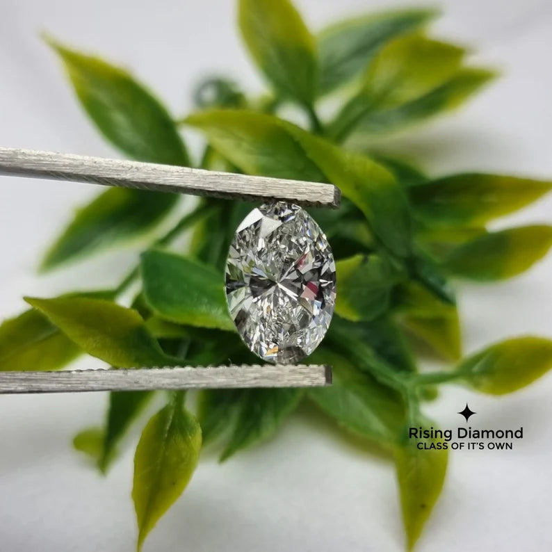 2.0 CT Oval Cut Lab Grown Conflict Free Diamond