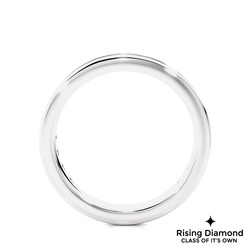 0.75 CTW Round Cut Lab Grown Diamond Eternity Wedding Band in Chanel Setting