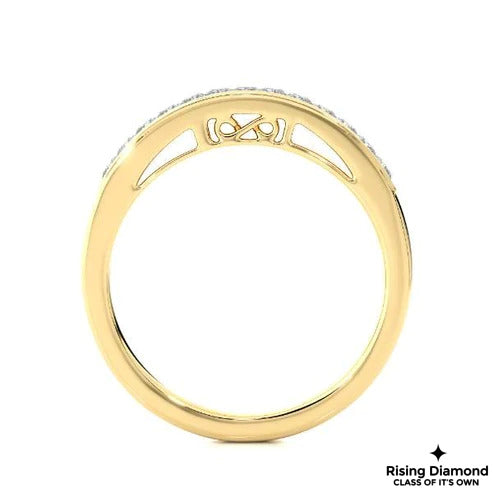 0.25 CTW Princess Cut Colorless Moissanite Wedding Band
