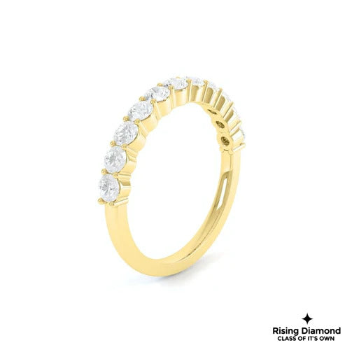 0.25 CTW Round Cut Colorless Moissanite Wedding Band