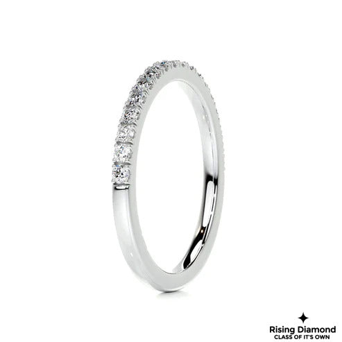 0.30 CTW Round Cut Colorless Moissanite Eternity Band