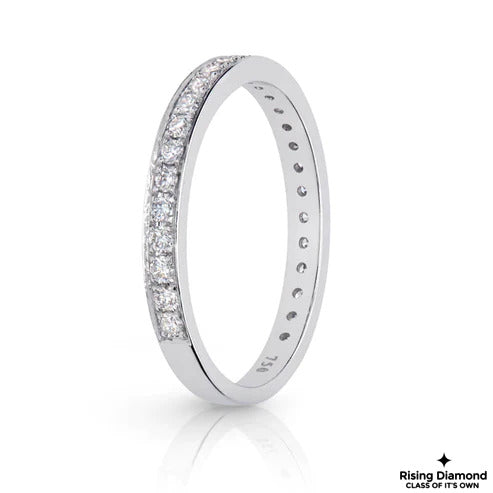 0.40 CTW Round Cut Lab Grown Diamond Wedding Band