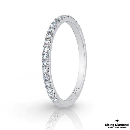 0.35 CTW Round Lab Grown Diamond Half Eternity Band