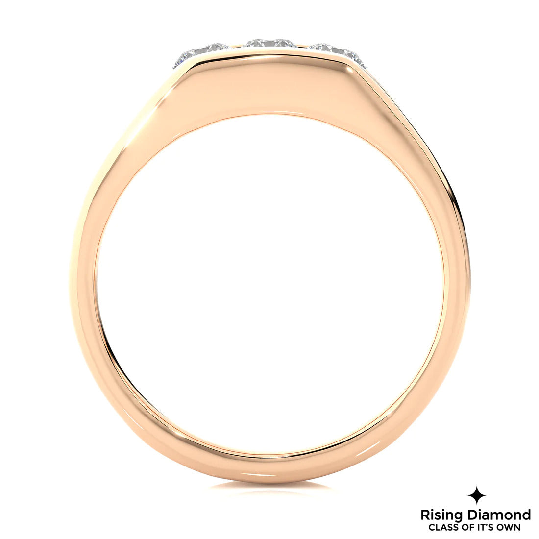 0.31 CTW Round Cut Colorless Moissanite Wedding Band