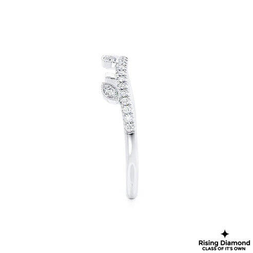 0.32 CTW Round Cut Colorless Moissanite Wedding Band