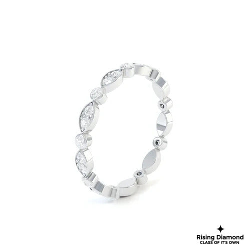 0.42 CTW Round Cut FG/VS Lab Grown Diamond Eternity Band