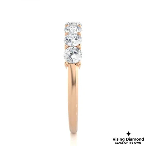 1.02 CTW Round Cut Colorless Moissanite Wedding Band