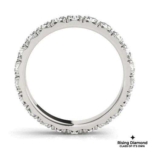 2.85 CTW Round Cut Colorless Moissanite Wedding Band