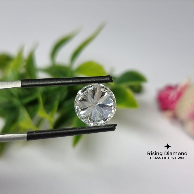 3.0 CT Round Cut E/VS Lab Created Diamond With IGI Certificate