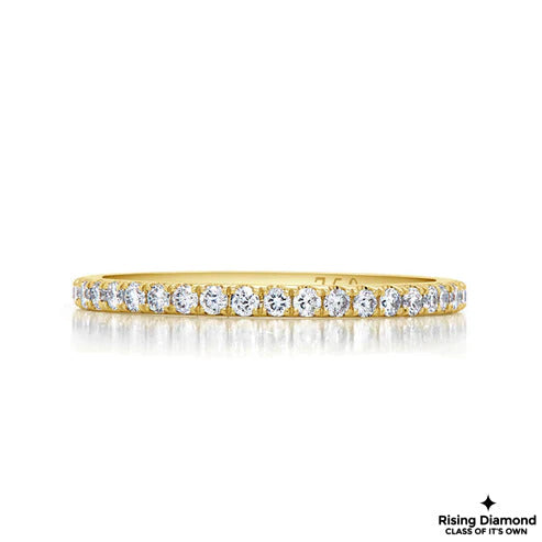0.35 CTW Round Lab Grown Diamond Half Eternity Band