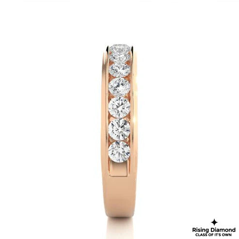 0.32 CTW FG/VS Round Cut Lab Grown Diamond Wedding Band