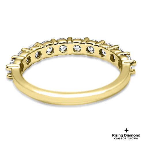 0.48 CTW Round Cut Colorless Moissanite Wedding Band