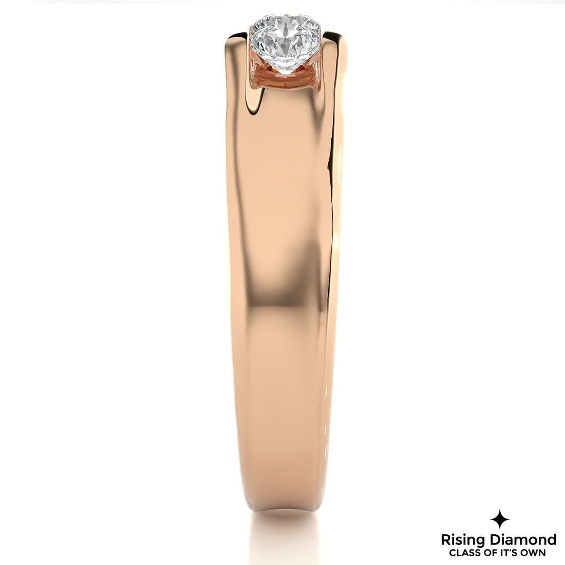 0.31 CTW Round Cut Colorless Moissanite Wedding Band